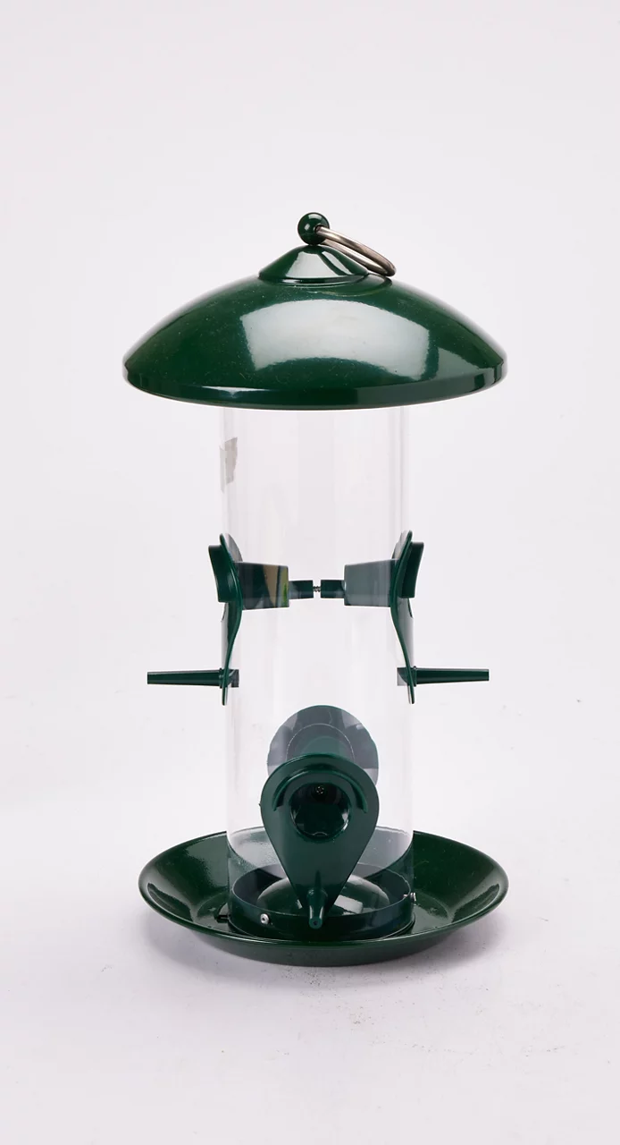 Green 4-Station Bird Feeder - Image 2