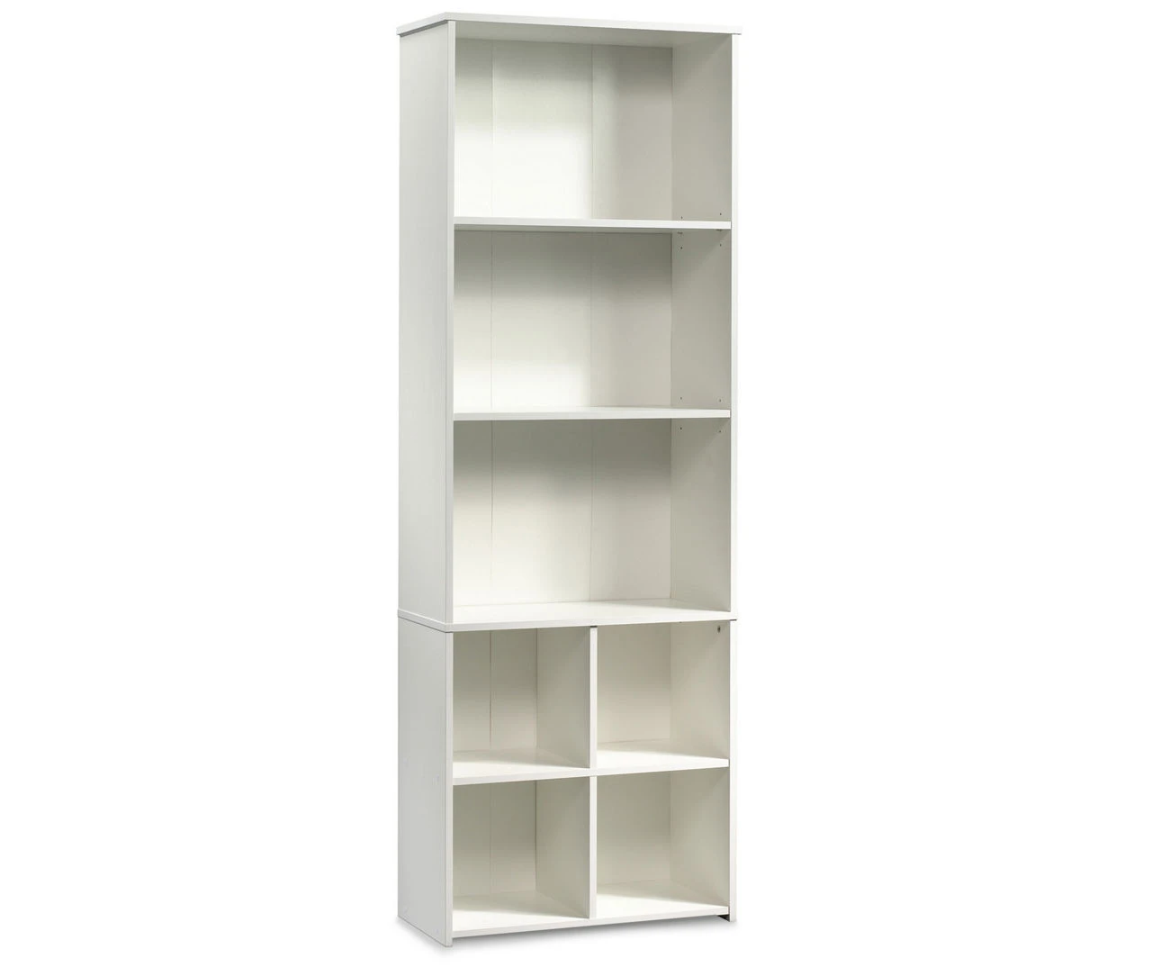 Soft White 5-Shelf Storage Organizer