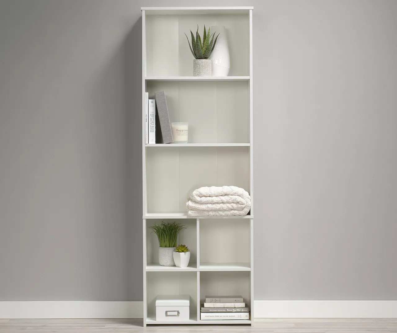 Soft White 5-Shelf Storage Organizer - Image 2
