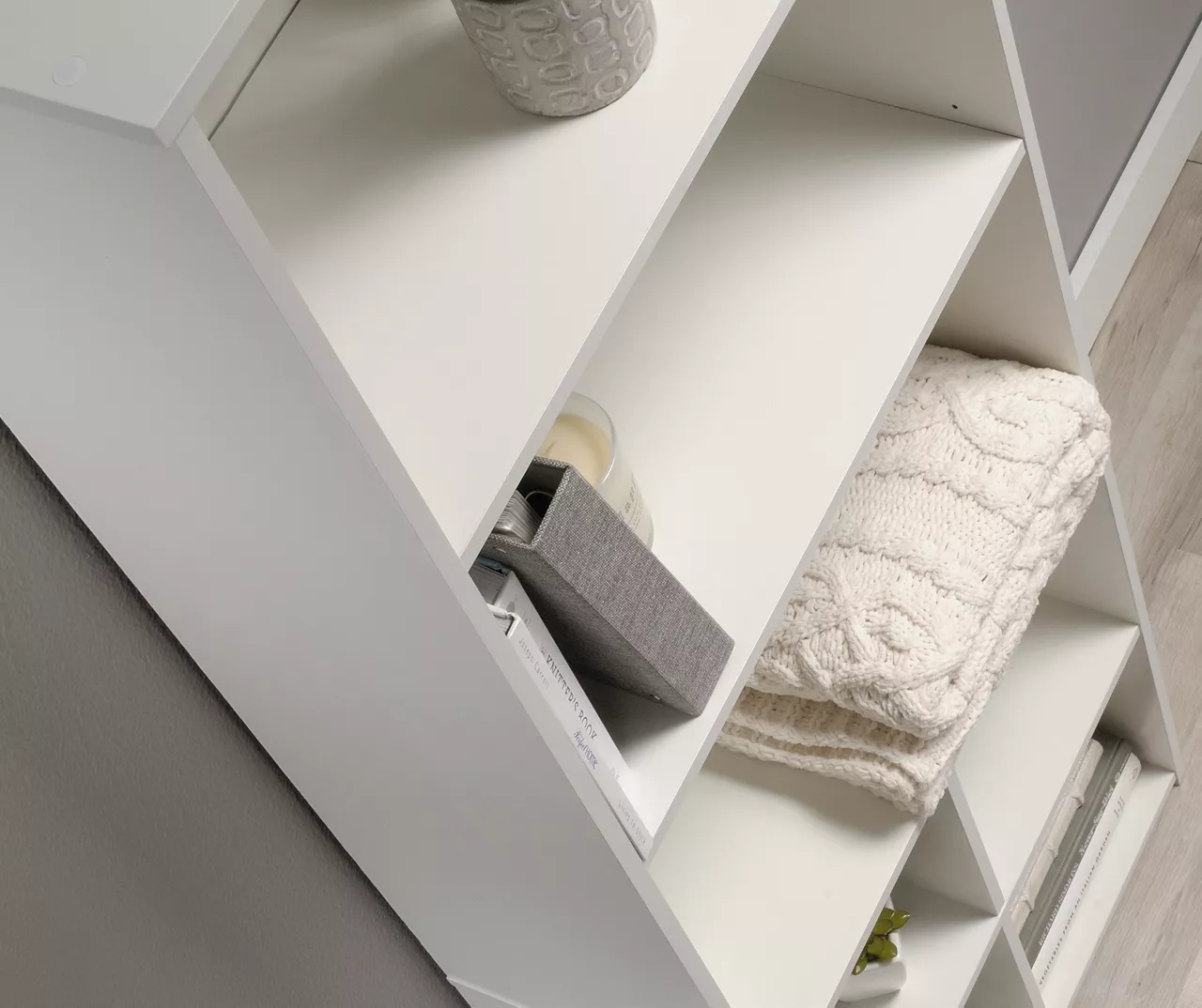 Soft White 5-Shelf Storage Organizer - Image 6