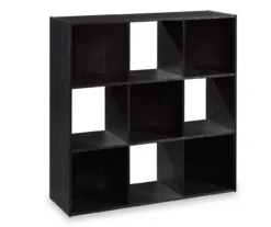 Black Oak 9-Cube Storage Organizer