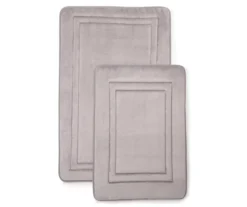 Titanium 2-Piece Memory Foam Bath Mat Set