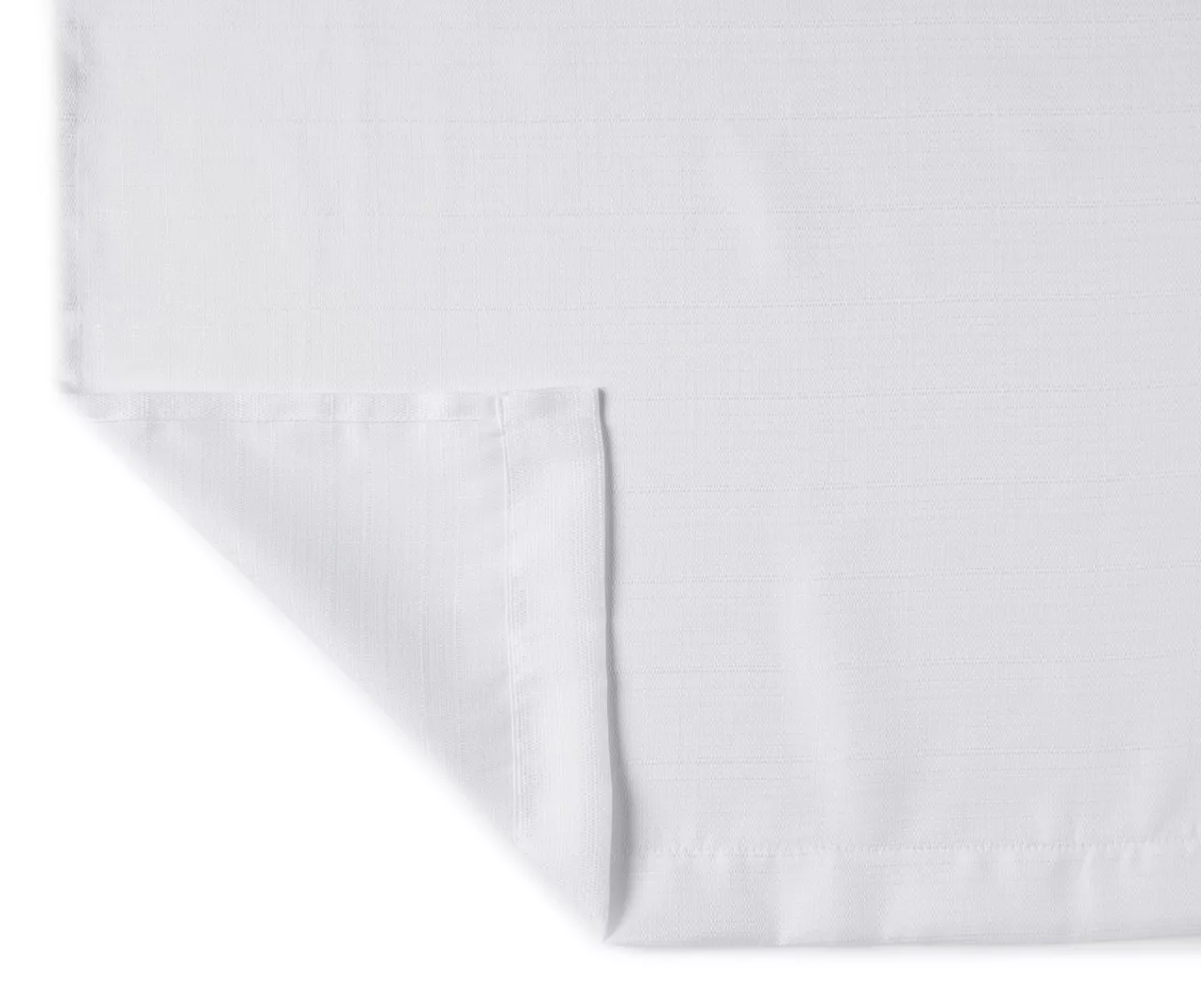 White Tucker Valance & Tier 3-Piece Curtain Set - Image 3