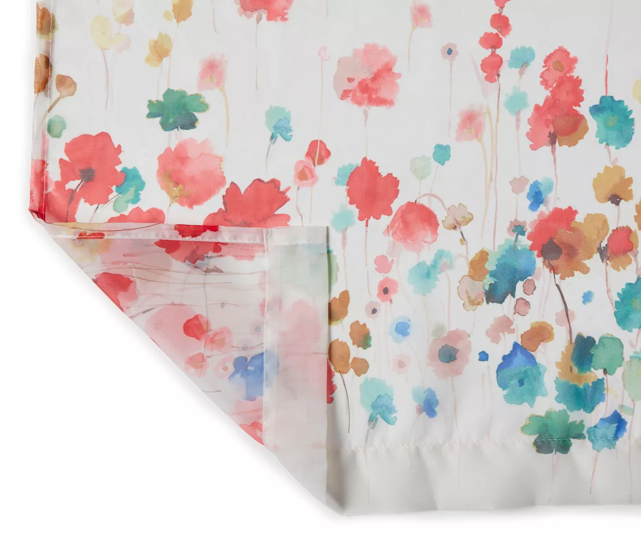 Maggie Floral Valance & Tier 3-Piece Curtain Set - Image 3