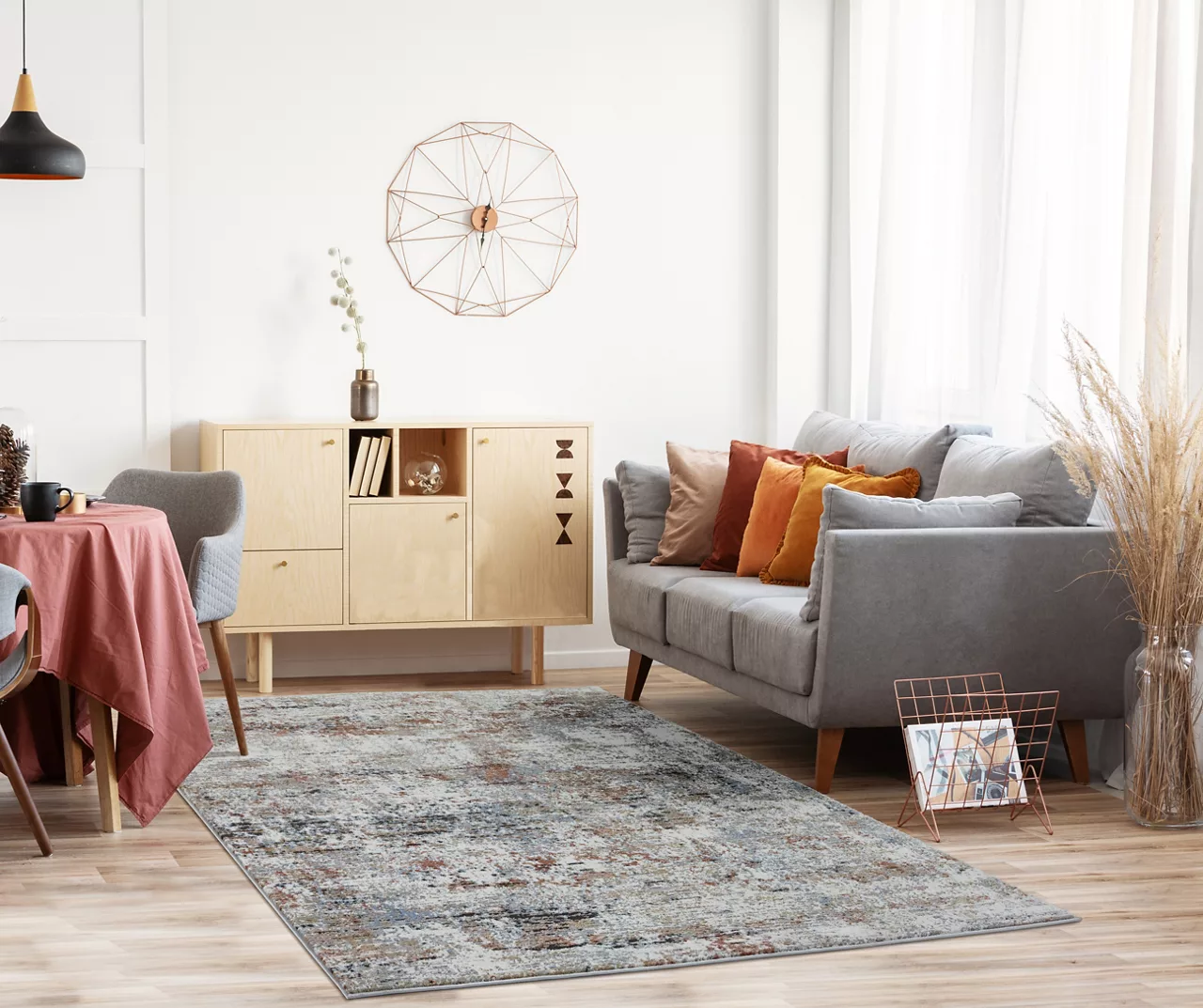 Real Living Eternity Crimson Area Rug - Image 13