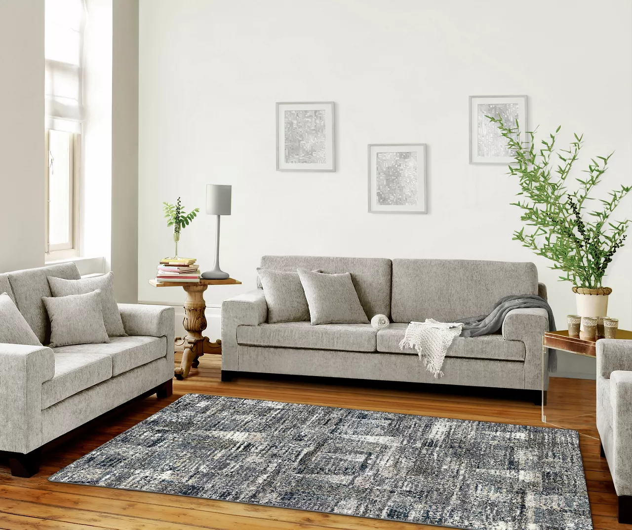 Aspen Blue Area Rug, (5' X 7') - Image 2