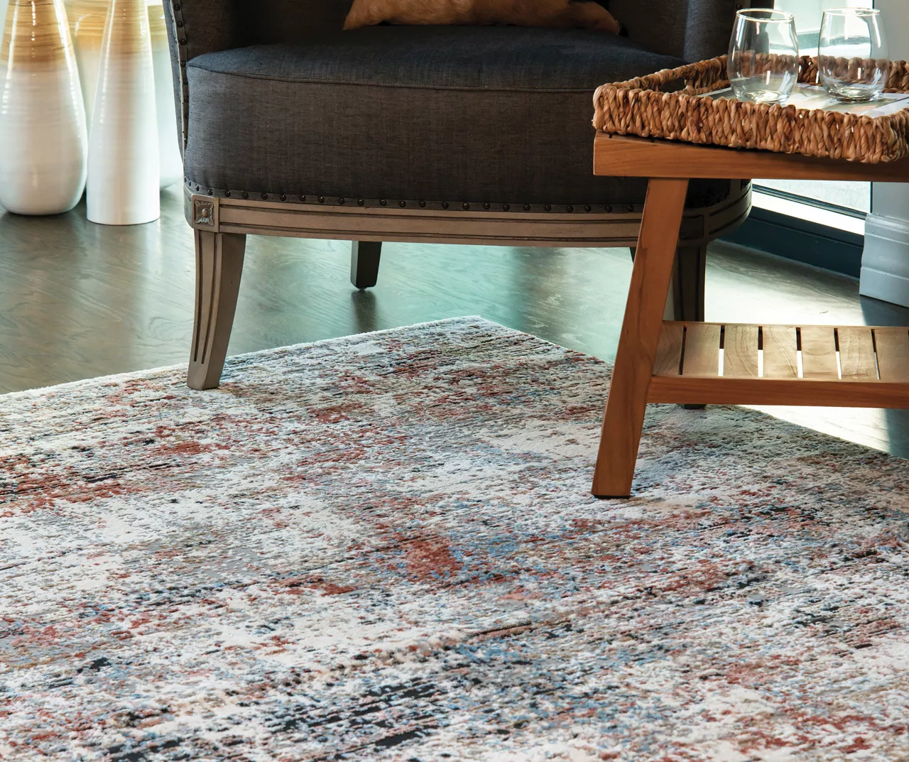 Real Living Eternity Crimson Area Rug - Image 17