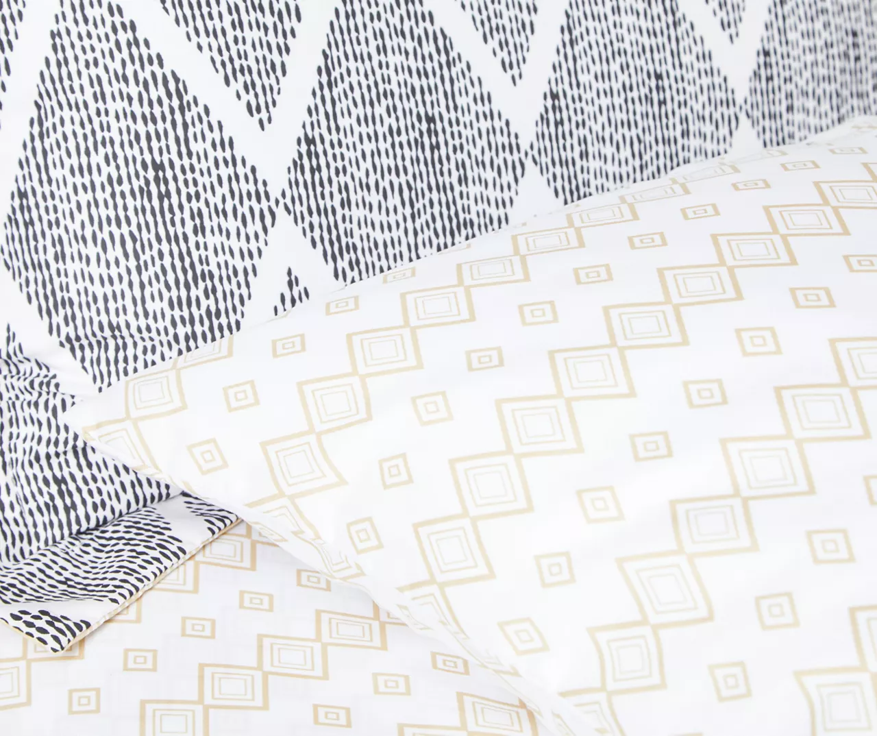 Real Living Andover Black & Tan Geometric Bed-in-a-Bag 10-Piece Bedding Set - Image 7