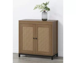 Real Living Seven Hills Cane Door Storage Cabinet