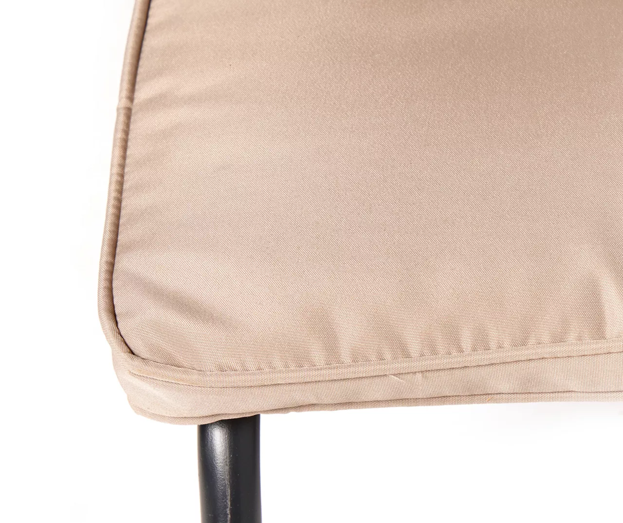 Tan Padded Outdoor Folding Chaise Lounge - Image 3