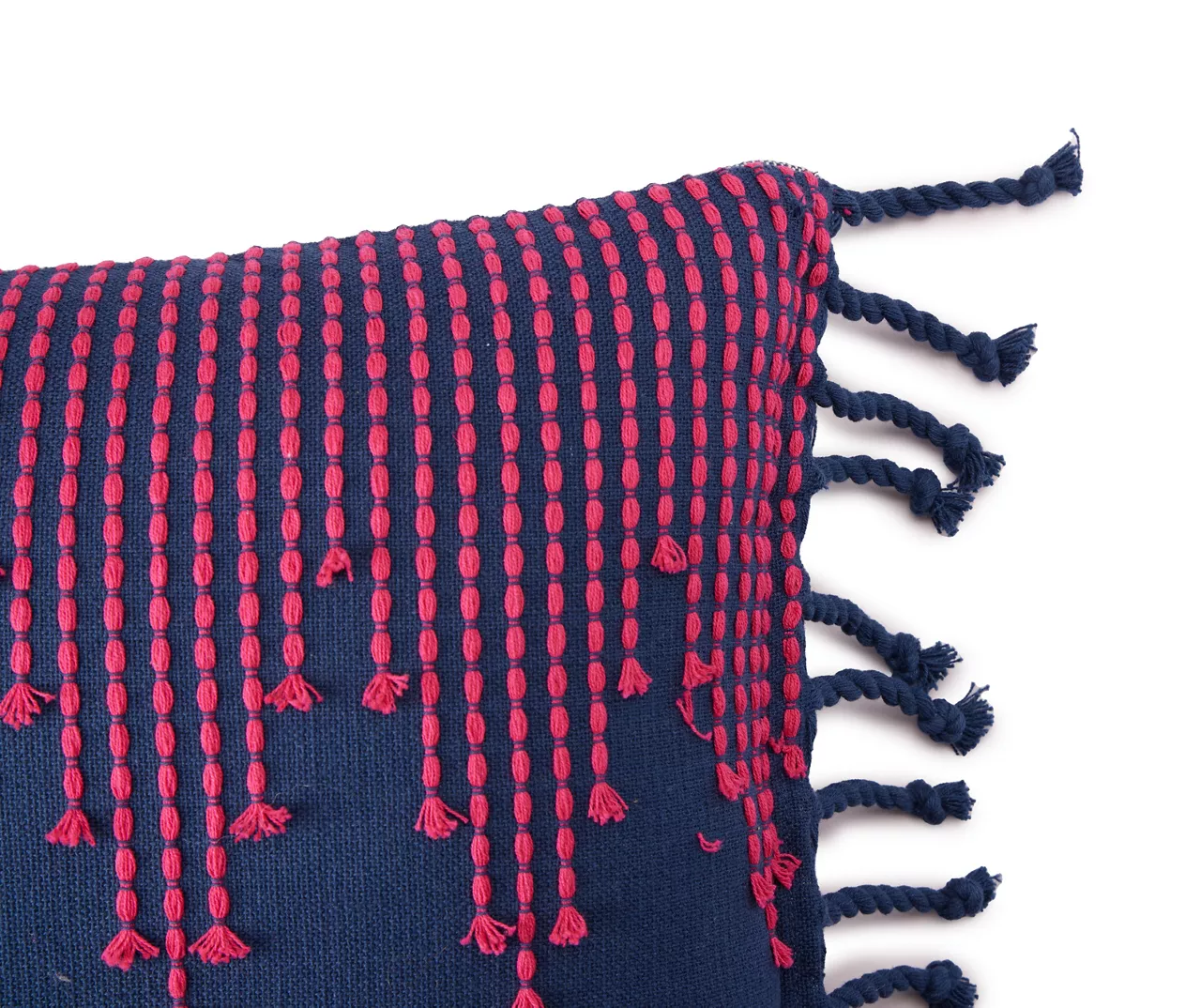 Grecian Getaway Madagascar Havana Pink Geometric Square Throw Pillow - Image 2