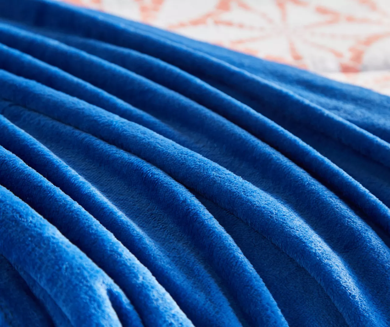 Real Living Coral & Blue Geometric Floral Bed-in-a-Bag Set - Image 4