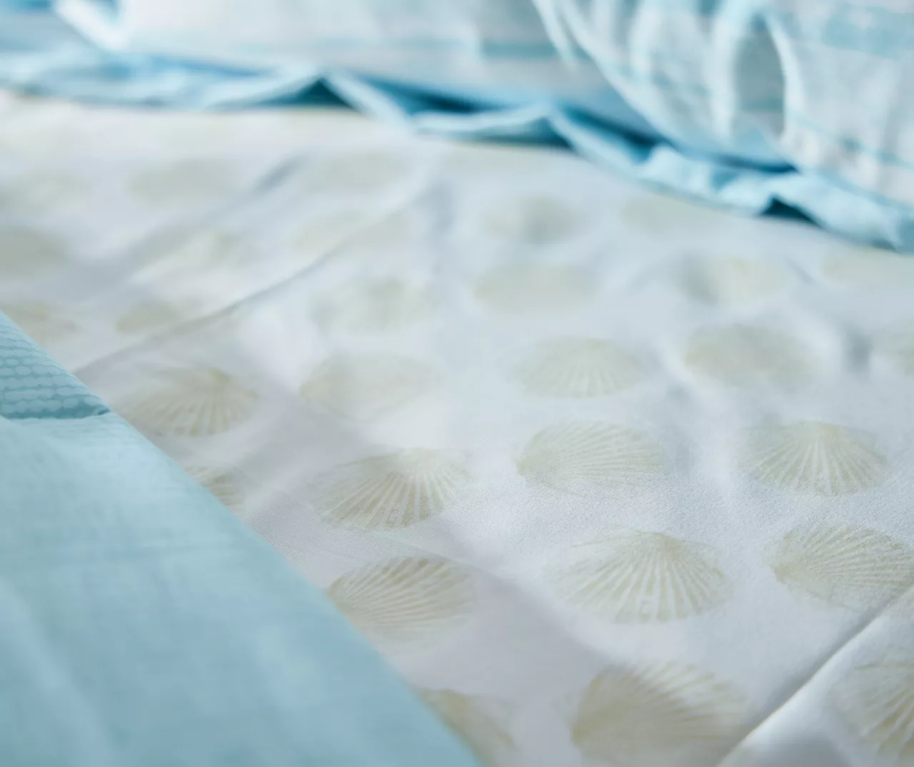 Real Living Grecian Getaway Aqua Stripe & Dot Reversible Comforter Set - Image 5