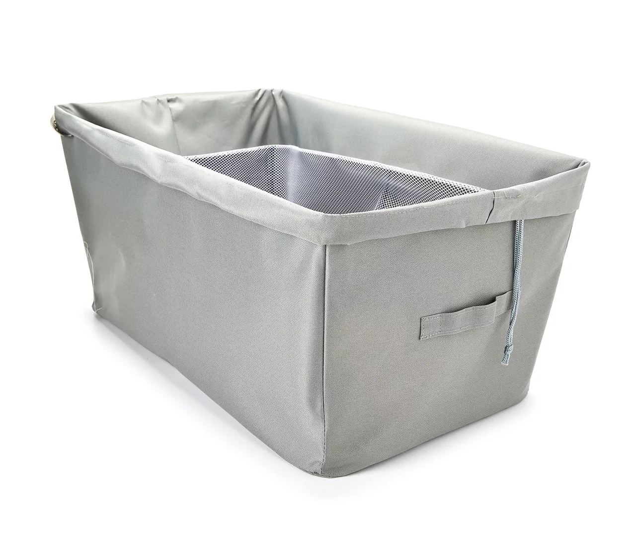 Gray Soft-Sided Laundry Hamper