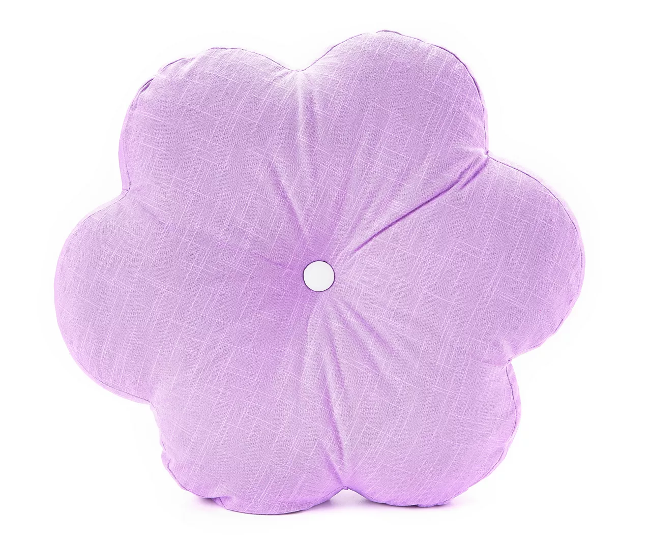 Euphoric Expression African Violet Flower Shaped Throw Pillow