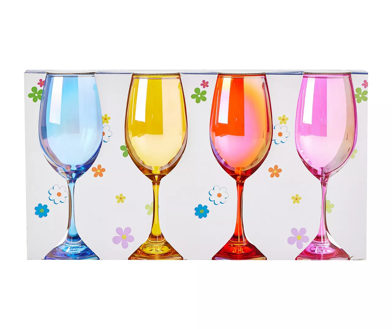Iridescent Wine Glass 4-Piece Glassware Set - Image 4