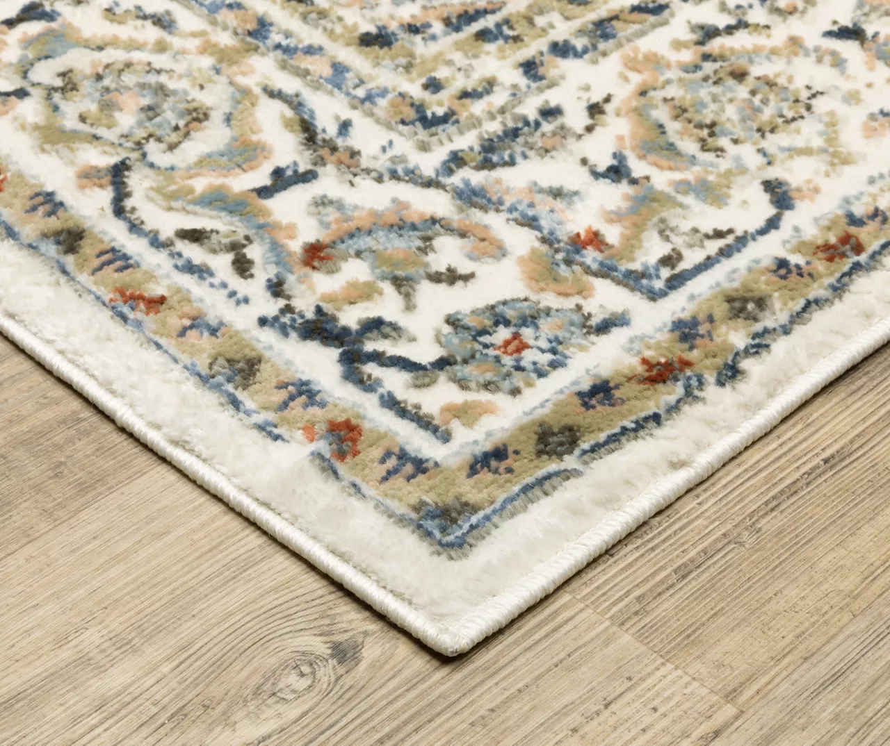 Gray & Blue Medallion Area Rug & Runner Set - Image 6